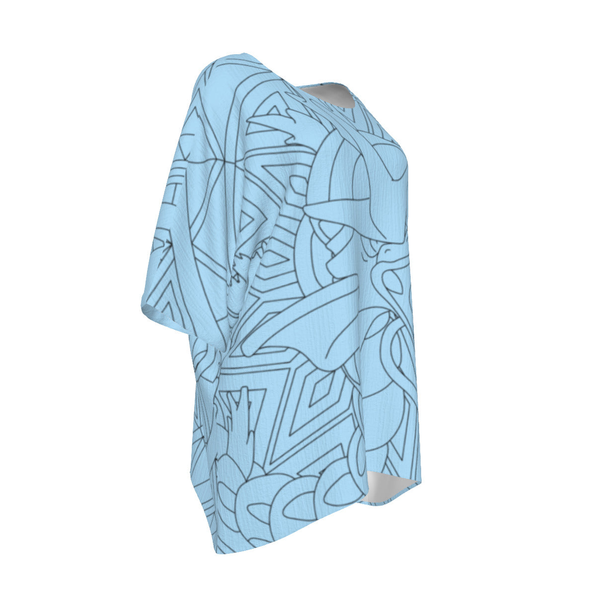 All-Over Print Women's Bat Sleeve Shirt
