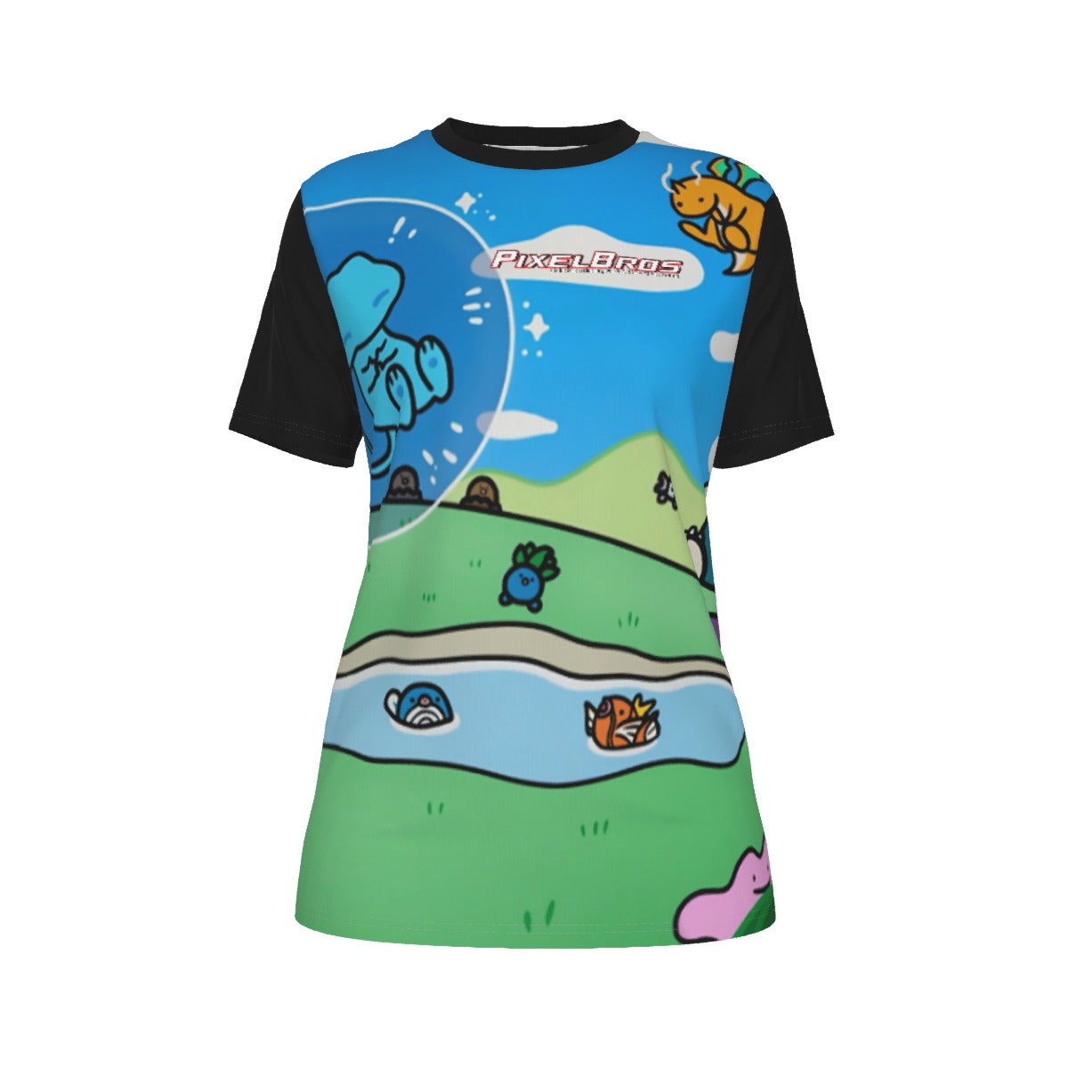 All-Over Print Women's O-Neck T-Shirt|180 GSM Jersey