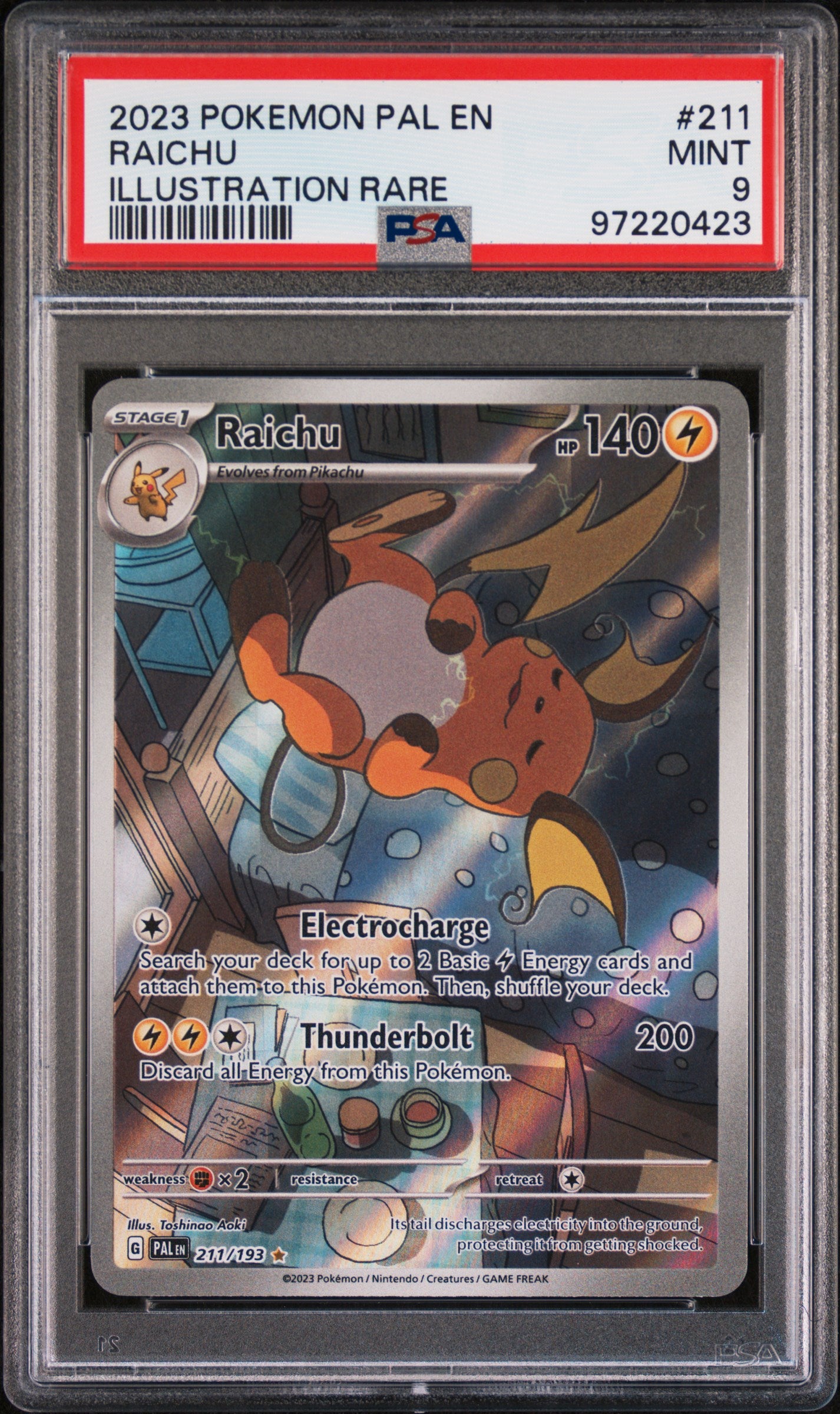 Raichu - #211 Paldea Evolved - PSA 9