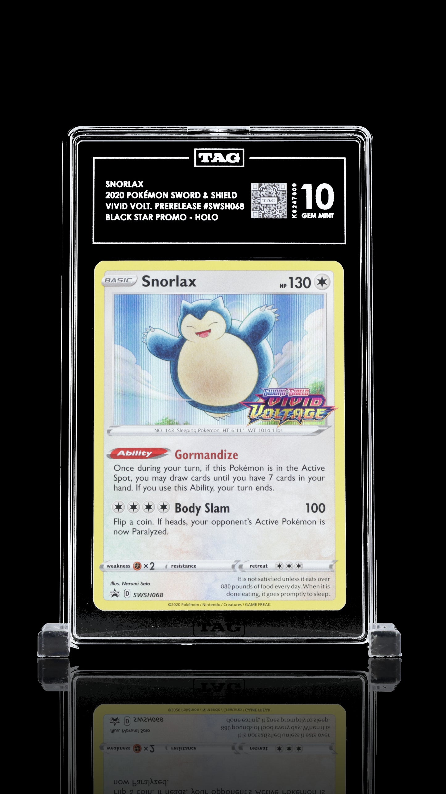 #SWSH068 Snorlax - Sword & Shield PROMO - Tag 10