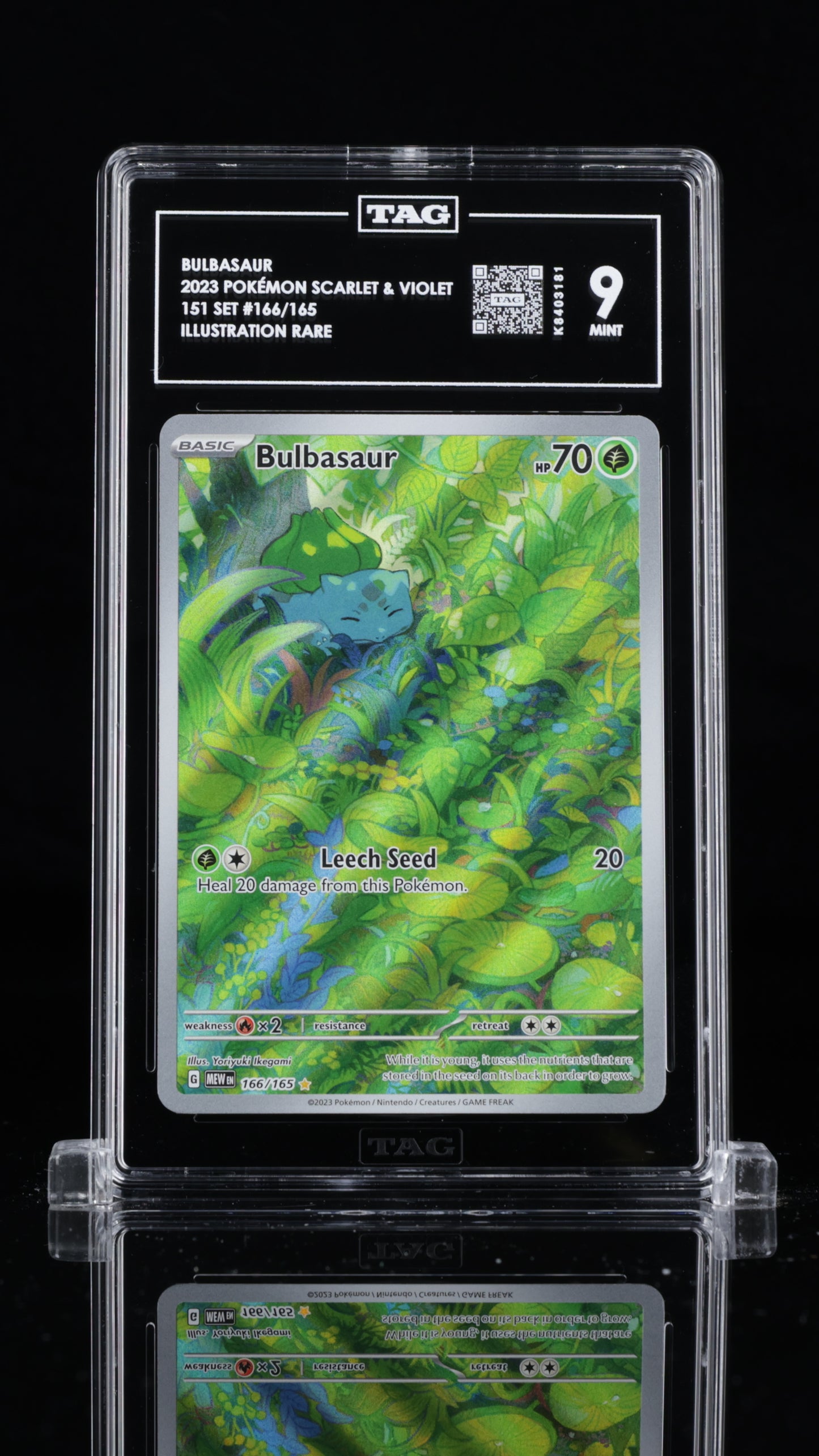 Bulbasaur - #166 Scarlet & Violet 151 - TAG 9