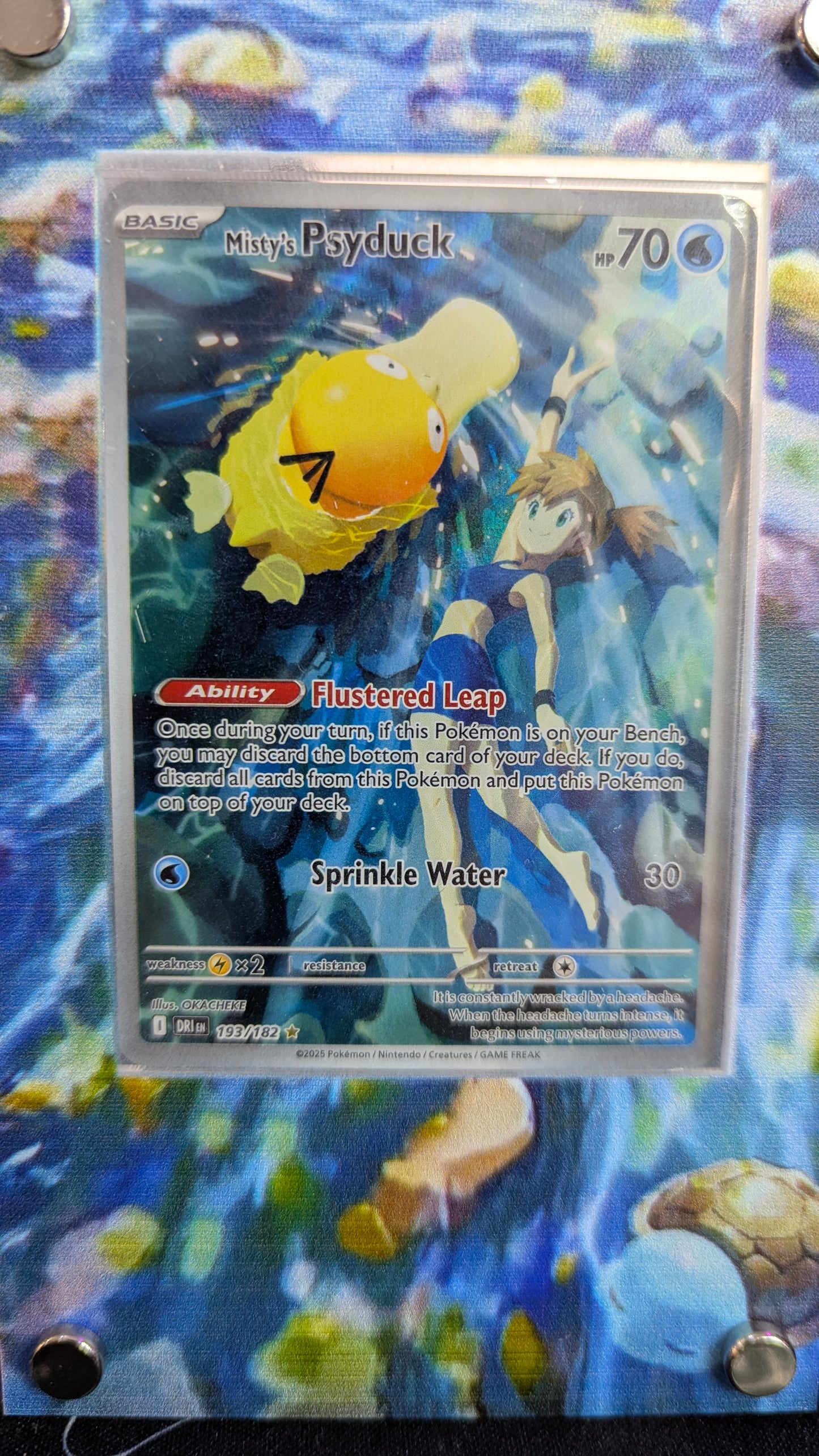 #193 Destined Rivals - Misty's Psyduck (Extended Art Frame with Card)