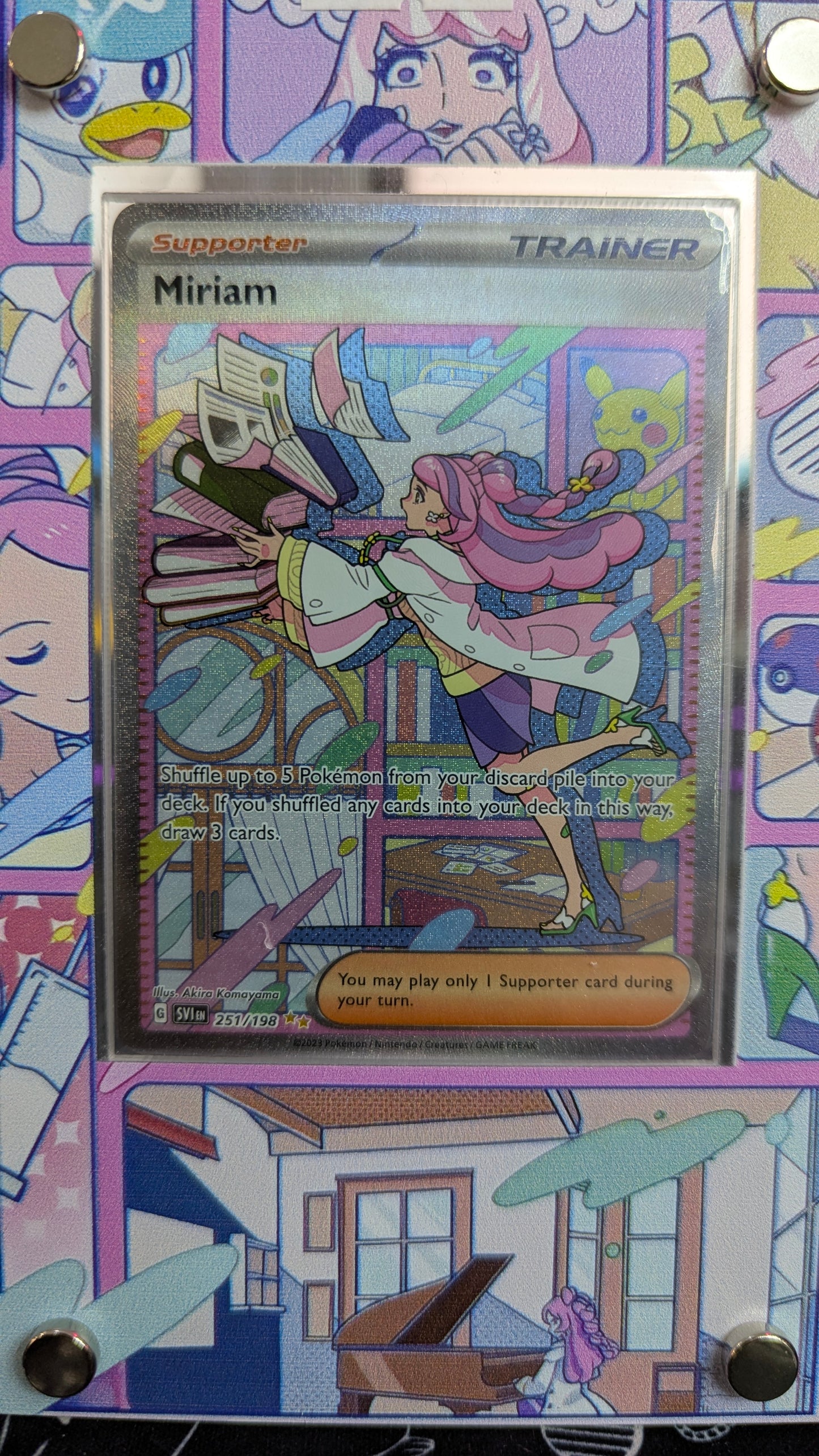 #251 Scarlet & Violet Base Set - Miriam (Extended Art Frame with Card)