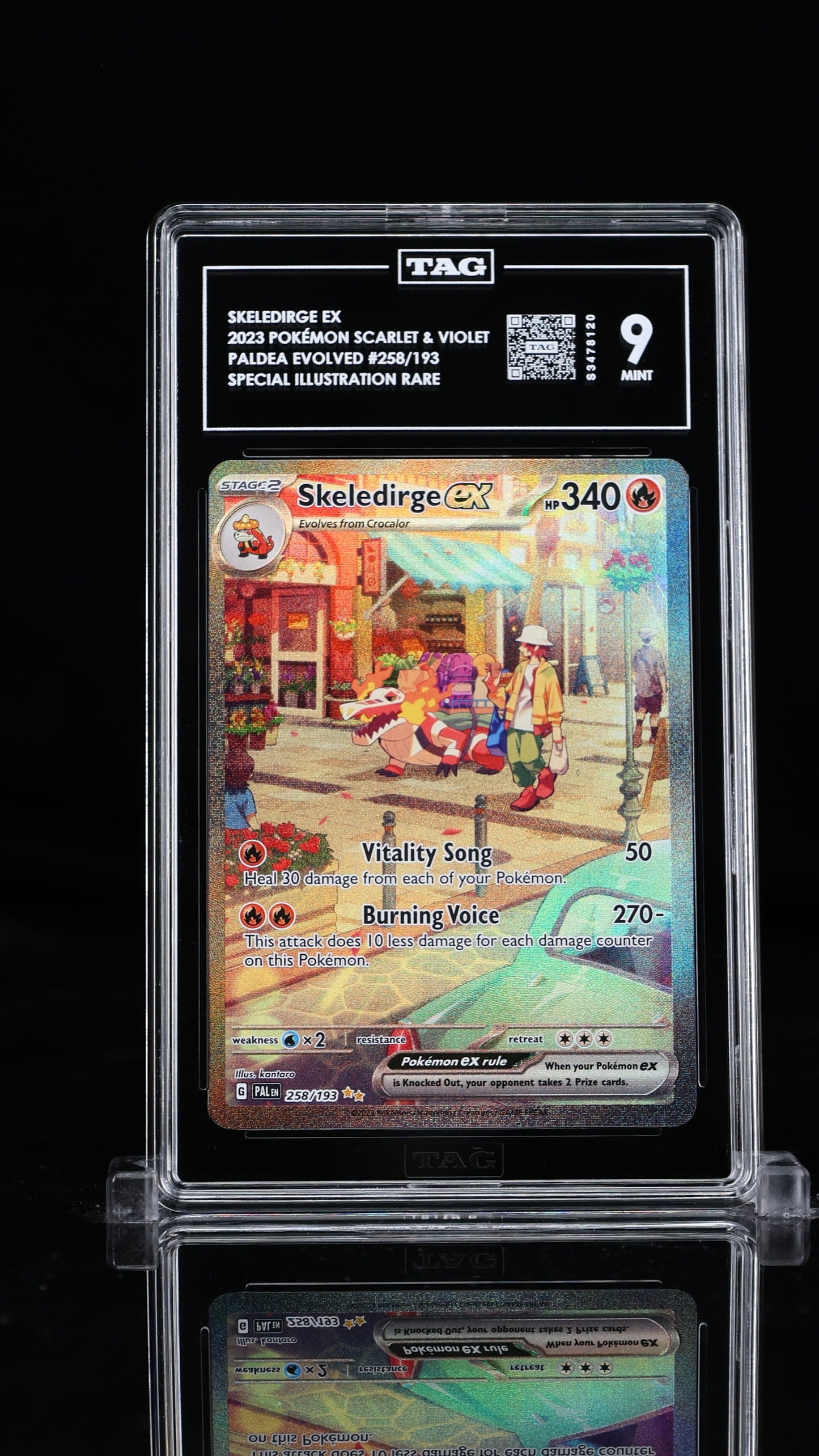 Skeledirge EX-#258 Paldea Evolved- TAG 9