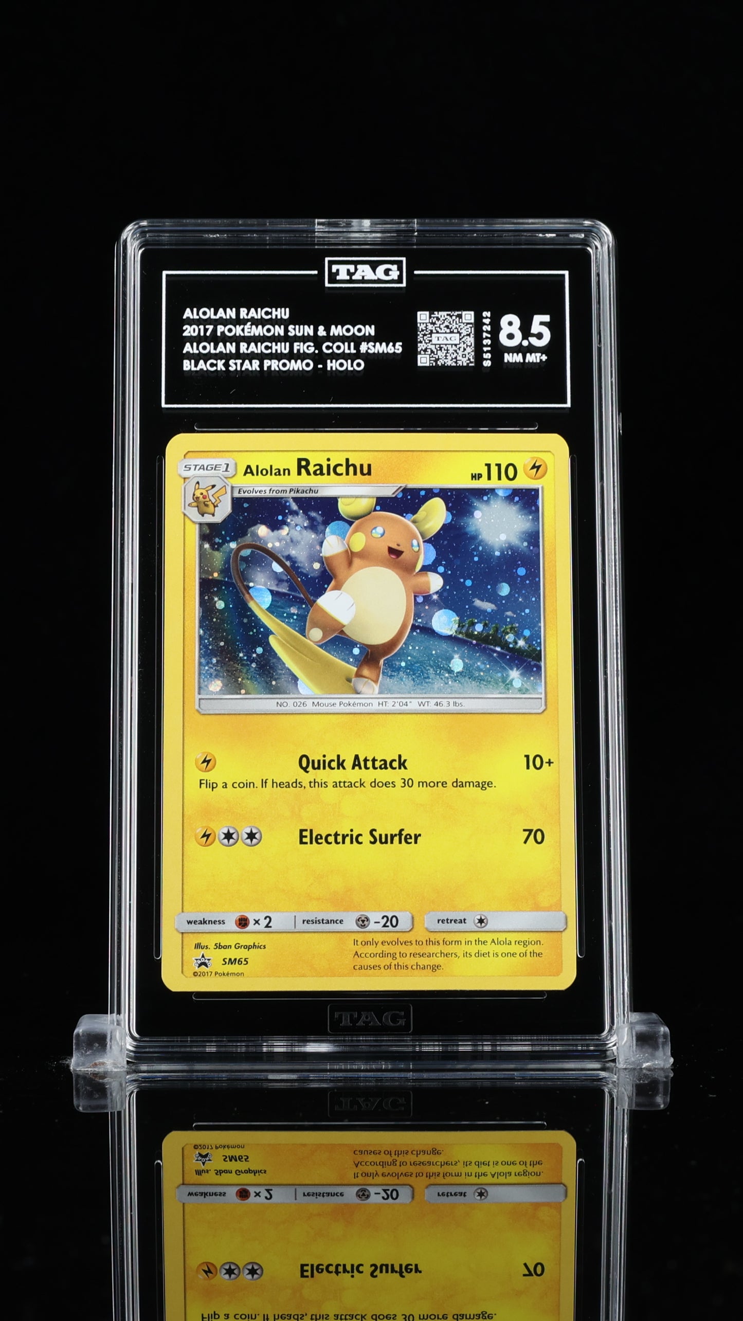 Alolan Raichu#SM65- Sun & Moon Promos- Tag 8.5