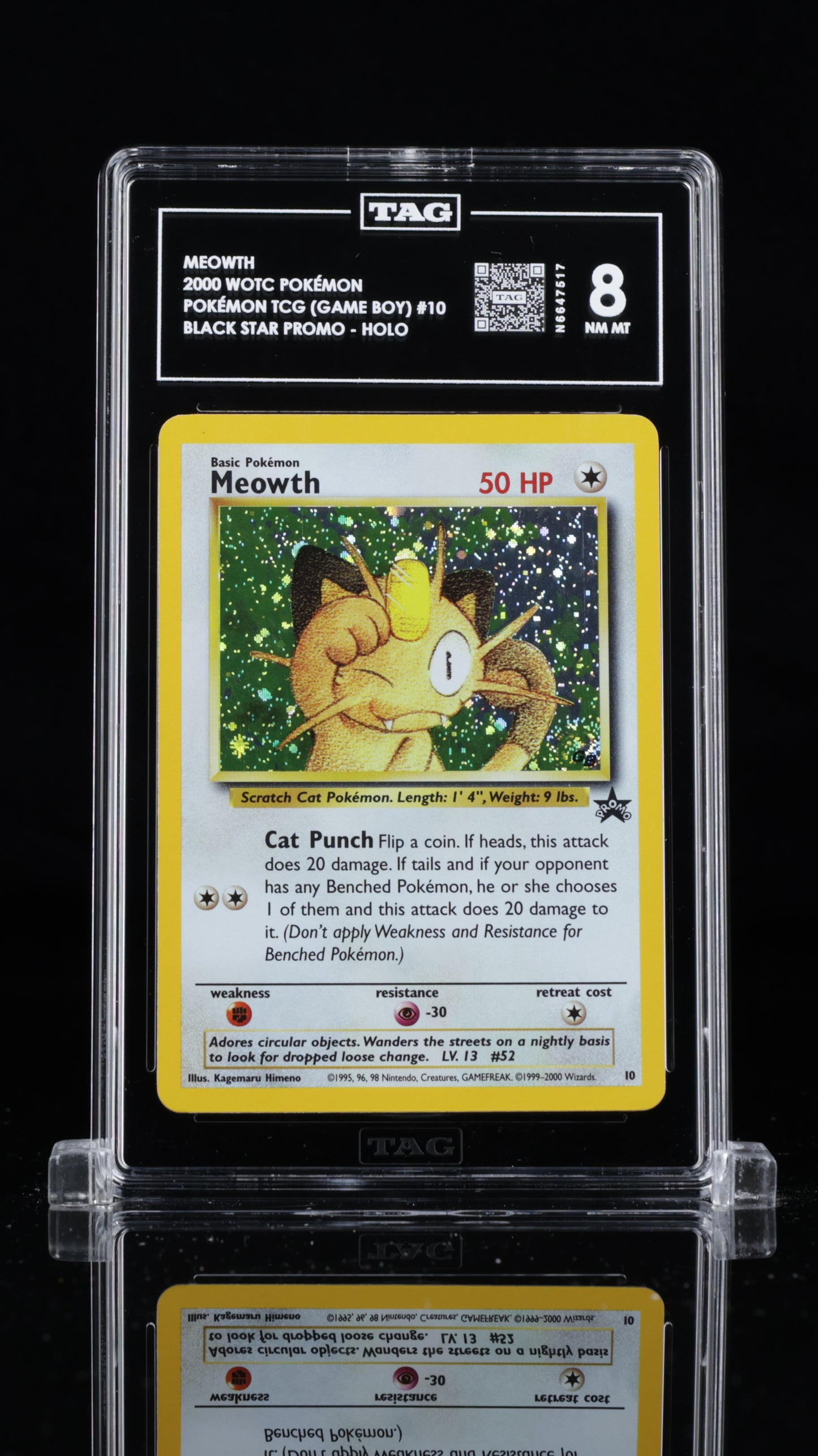 Meowth-#10 Black Star Promo- TAG 8