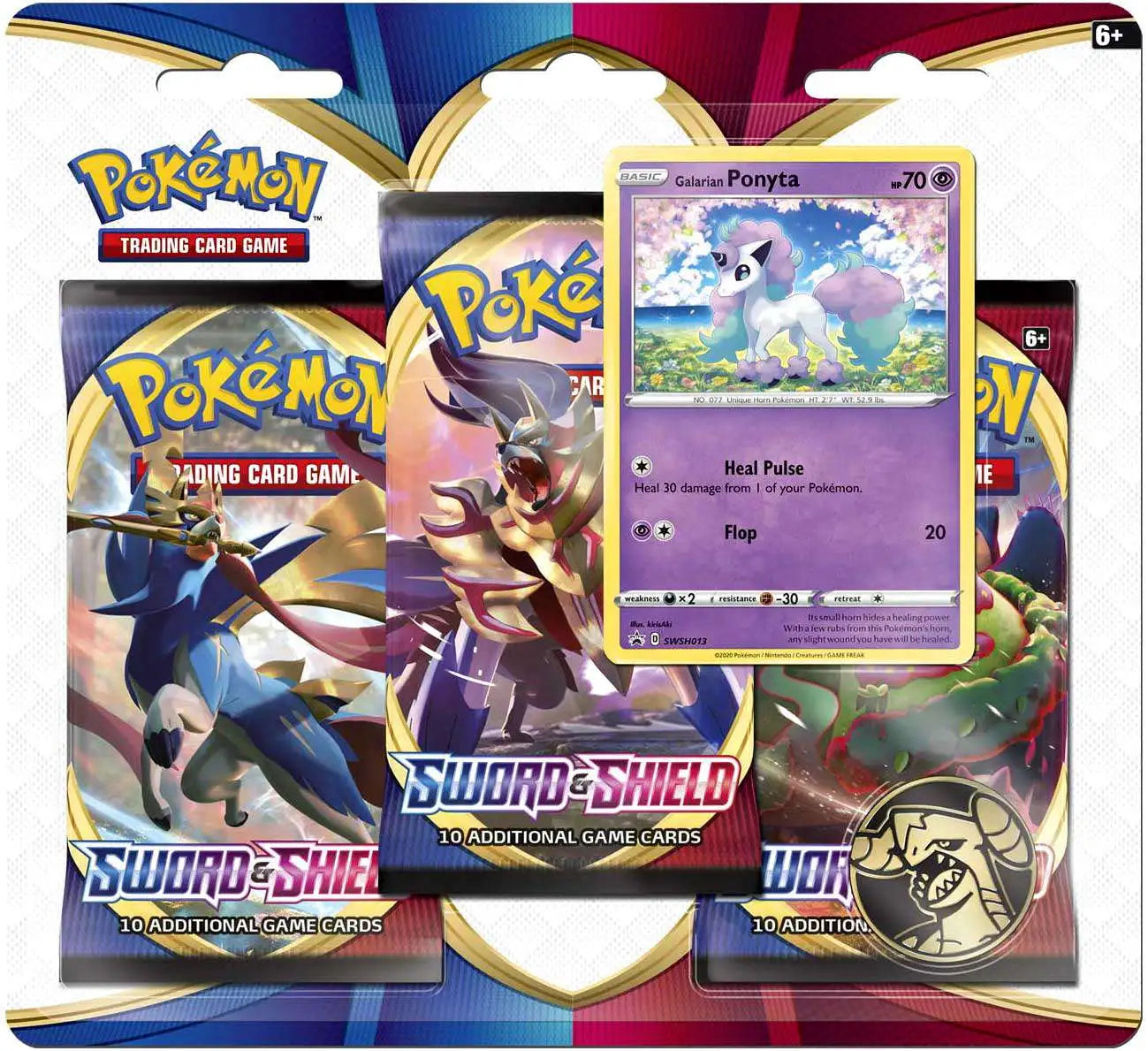 Pokemon - Sword & Shield Base Set - 3 Pack Blister
