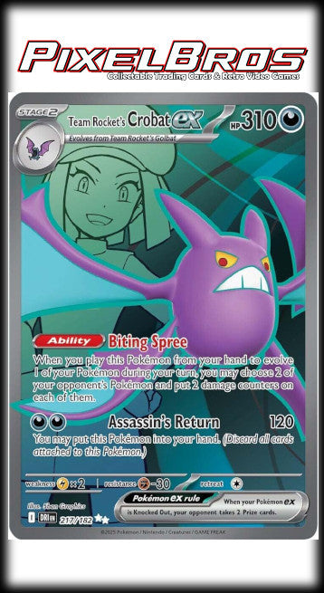 #217 Destined Rivals- Team Rocket's Crobat EX