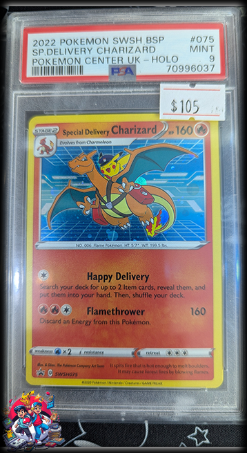 #075 Special Delivery Charizard - Sword & Shield Promo - PSA 9