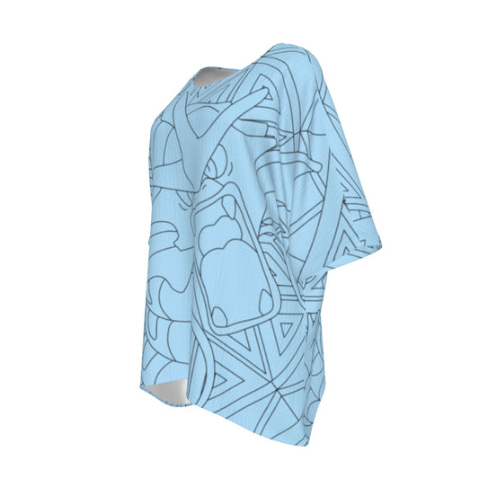 All-Over Print Women's Bat Sleeve Shirt