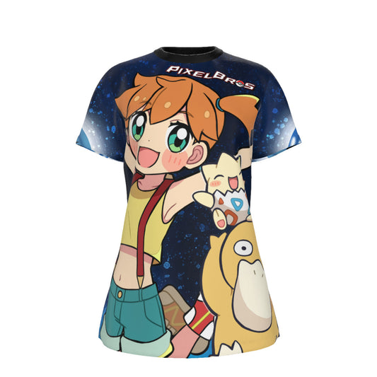 All-Over Print Round Neck T-Shirt