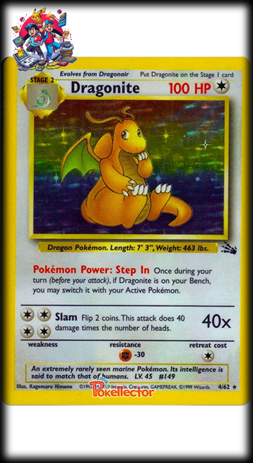 #4 Fossil Unlimited - Dragonite Holo LP