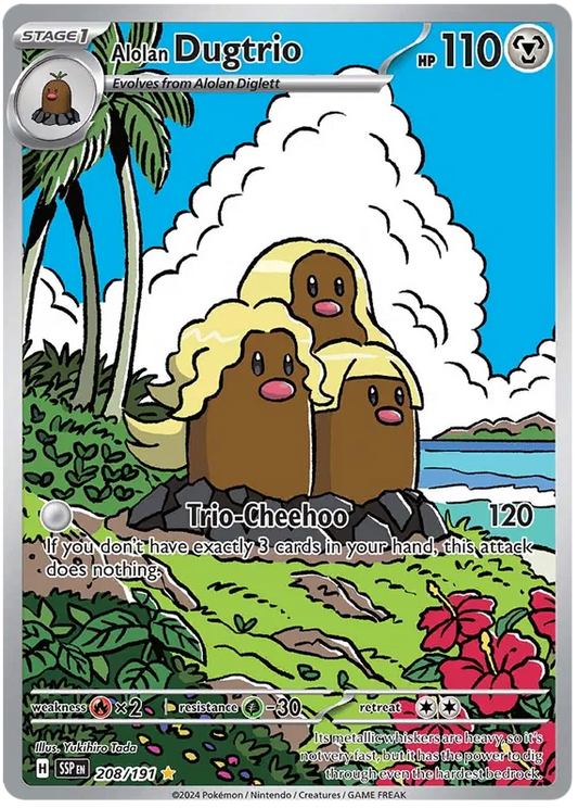 #208 Surging Sparks - Alolan Dugtrio
