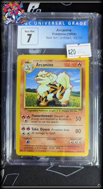 Arcanine #23 - Base Set - CGC 7