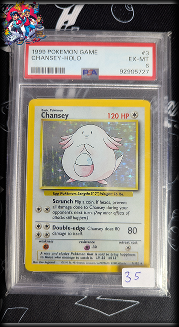 Chansey #3 - Base Set - PSA 6