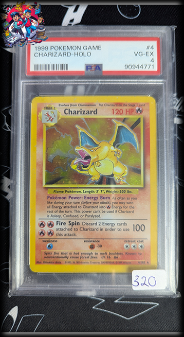 Charizard Holo #4 - Base Set - PSA 4