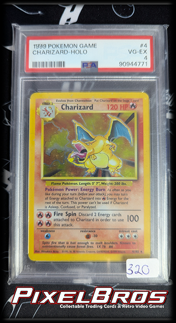 Charizard Holo #4 - Base Set - PSA 4