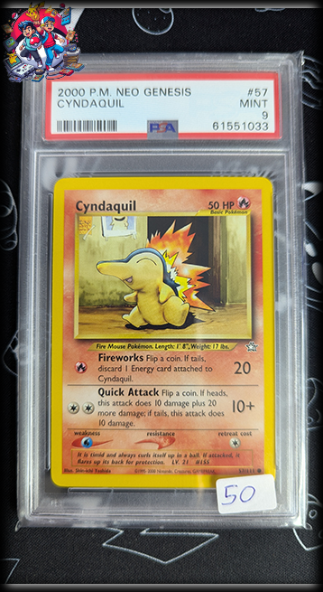 Cyndaquil #57 - Neo Genesis - PSA 9