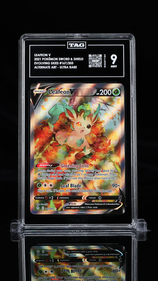 Leafeon V- #167 Evolving Skies- TAG 9