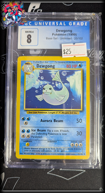 Dewgong #025 - Base Set - CGC 8