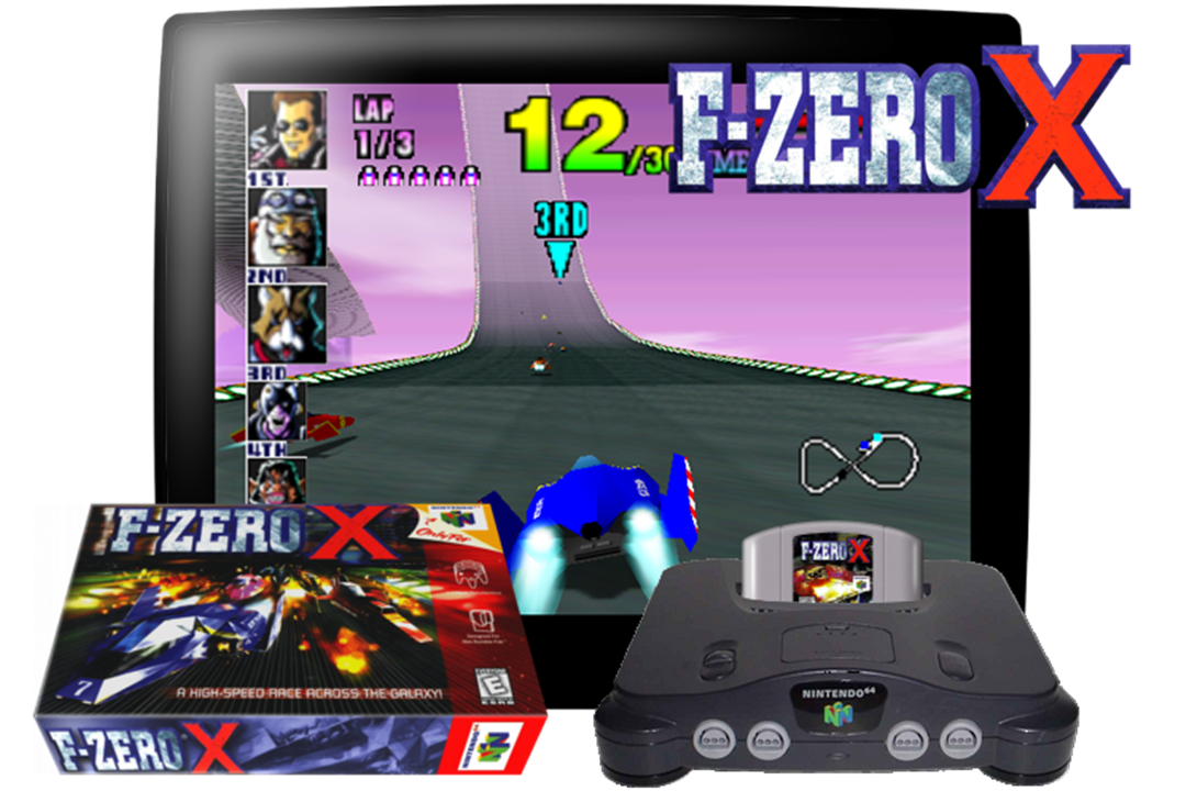 F-Zero X (N64) - Box & Cart