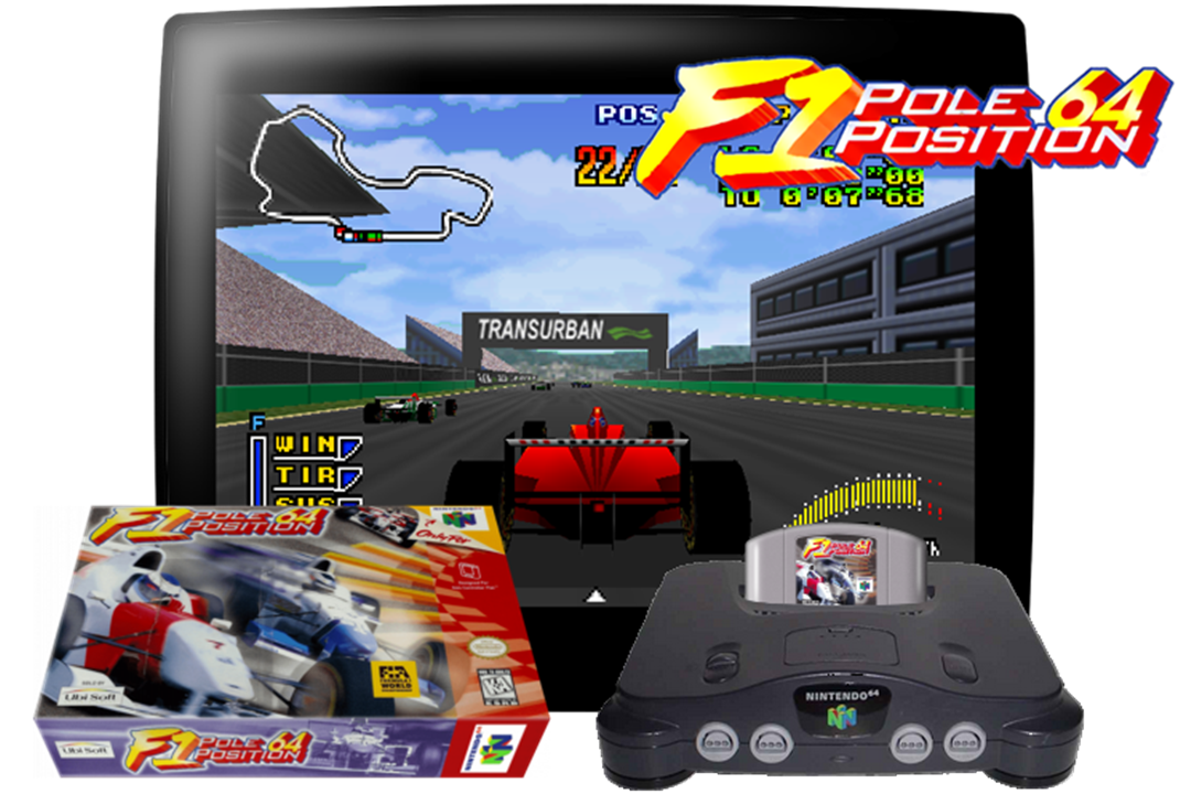 F1 Pole Position 64 (N64) - Complete in Box