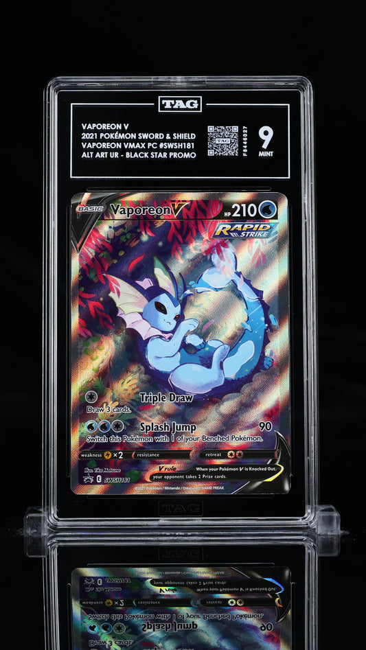 Vaporeon V- SWSH181 Sword & Shield Promos- TAG 9