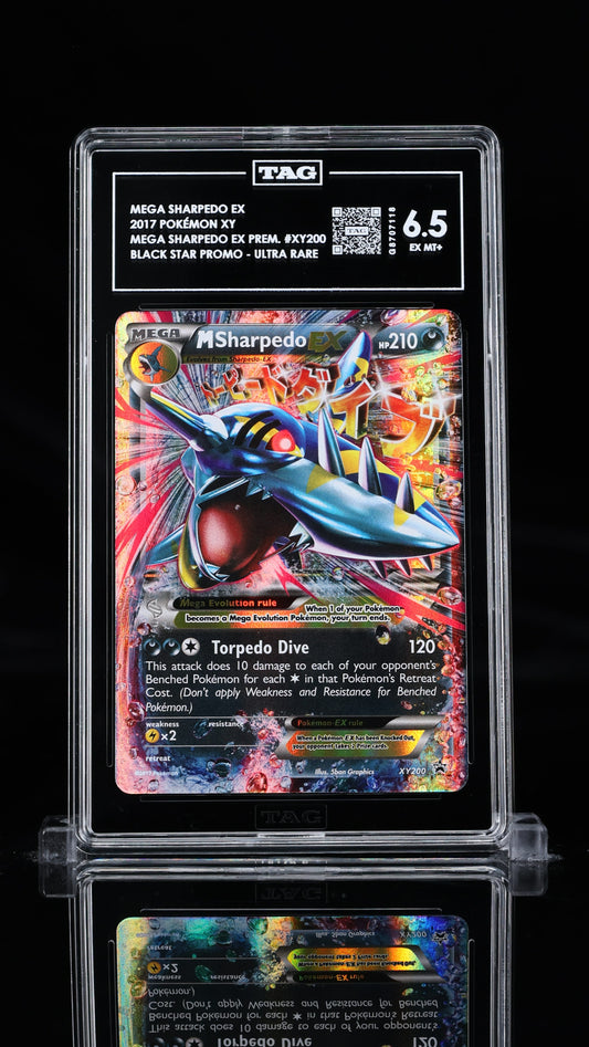 Mega Sharpedo EX- #XY200 Black Star Promo- TAG 6.5