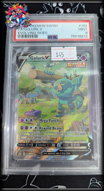 Golurk V - Evolving Skies #182 PSA 9