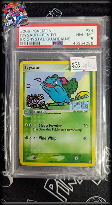 Ivysaur Reverse Holo #34 - EX Crystal Guardians - PSA 8