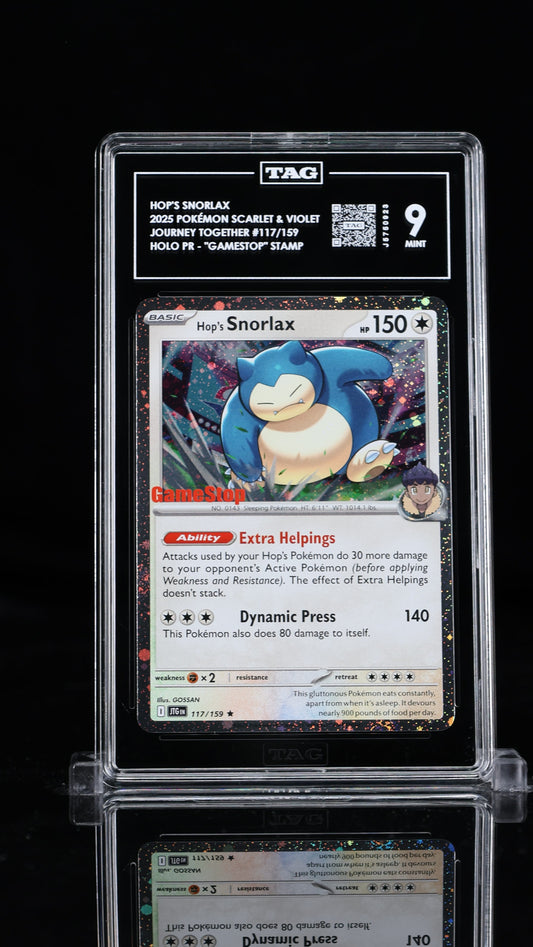 Hop's Snorlax Gamestop Stamped- #117 Journey Together- TAG 9