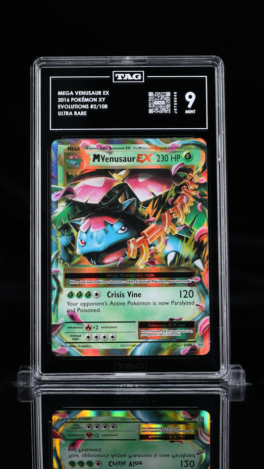 Mega Venusaur EX- #2 Evolutions- TAG 9