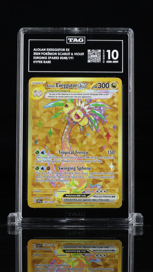 Alolan Exeggutor EX- #248 Surging Sparks- TAG 10