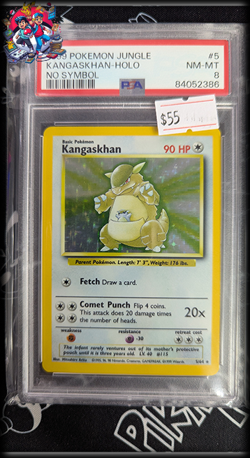 Kangaskhan Holo #5 - No Symbol Error - PSA 8