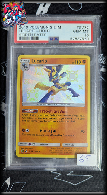 Lucario #SV22 - Hidden Fates - PSA 10