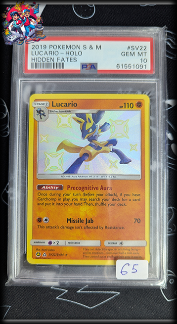 Lucario #SV22 - Hidden Fates - PSA 10