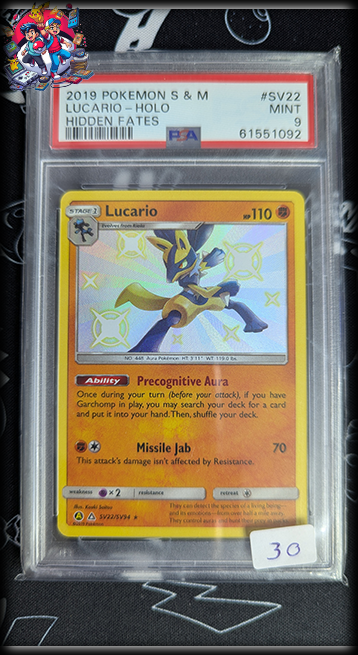 Lucario #SV22 - Hidden Fates - PSA 9