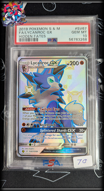 Lycanroc GX #SV67 - Hidden Fates - PSA 10