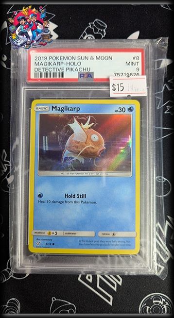 Magikarp Holo Detective Pikachu PSA 9