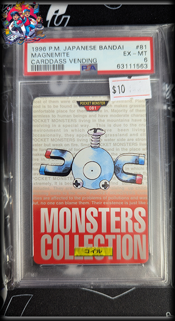 Magnemite #81 - JPN Bandai Vending - PSA 6