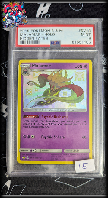 Malamar Holo #SV18 - Hidden Fates - PSA 9