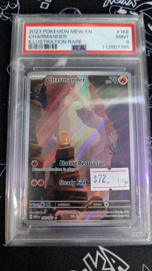 #168 Charmander - Scarlet & Violet 151 - PSA 9