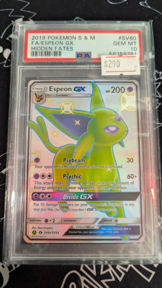 #SV60 Espeon GX - Hidden Fates - PSA 10