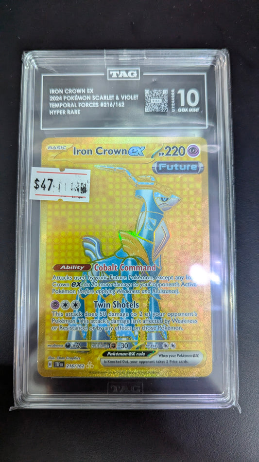 Iron Crown Ex- # 216 Temporal Forces- TAG 10