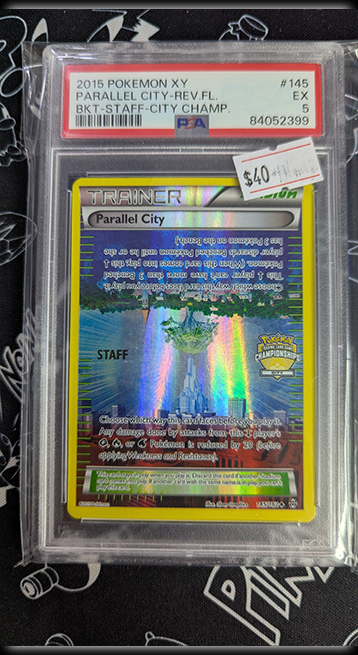 Parallel City Reverse Holo - BKT STAFF City Champ. #145 PSA 5