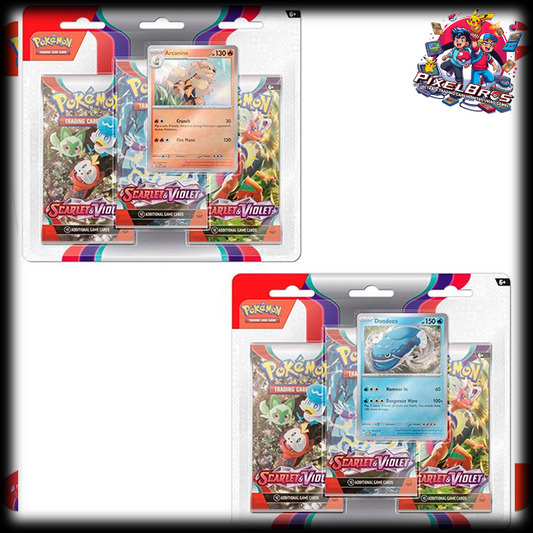 Pokemon - Scarlet and Violet - Base Set - 3 Pack Blister