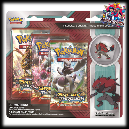 Pokemon - XY - Break Through - 3 Pack Blister Plus Pin