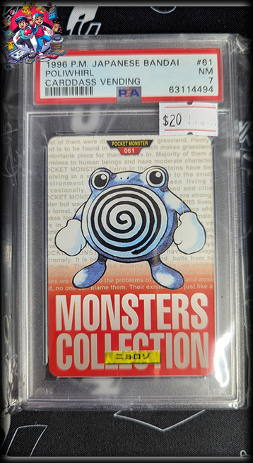 Poliwhirl #61 - JPN Bandai Vending - PSA 7