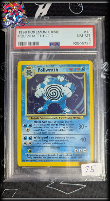 Poliwrath #13 - Base Set - PSA 8