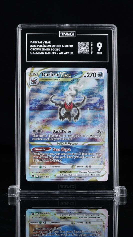 Darkrai VStar- #GG50 Crown Zenith - TAG 9